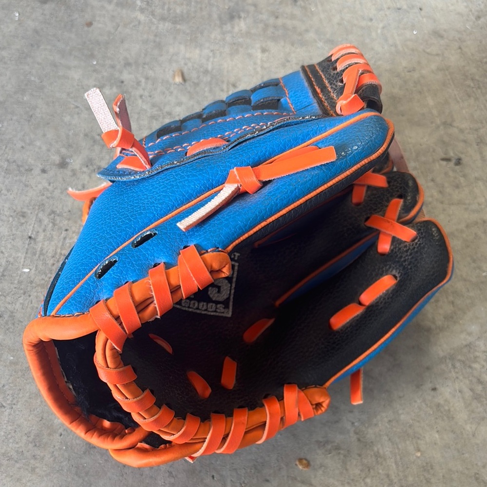 Blue and Orange Baseball Glove Kids